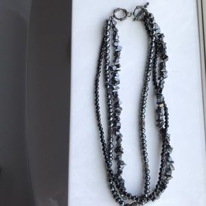 Silpada Onyx and Hematite necklace, retired